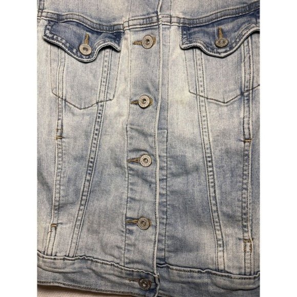 Signature by Levi Strauss Jean Jacket Women Sz Small Blue Light Wash Casual - Picture 2 of 13